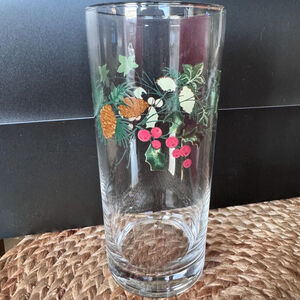 Vintage Libby Holiday Drinking Glasses Set of 4 15oz original Packaging Like New
